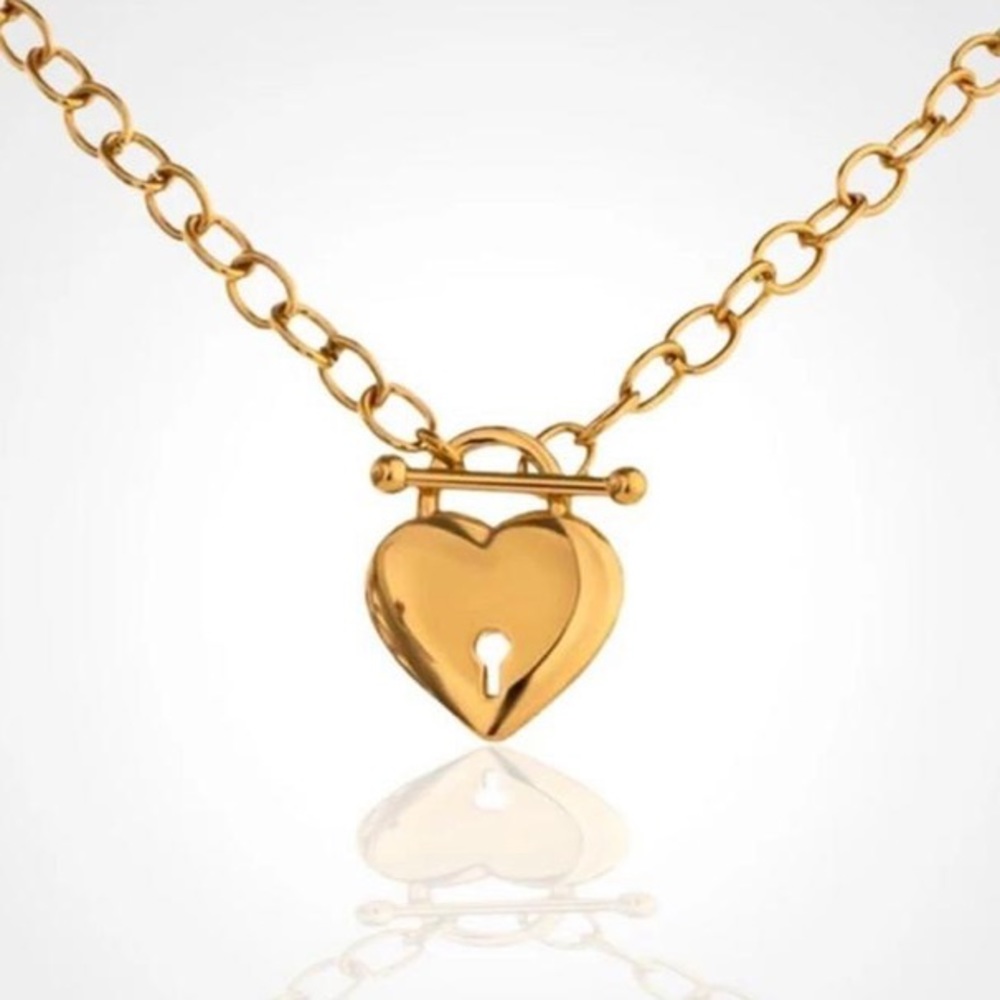 Heart lock necklace - Picture 3 of 3